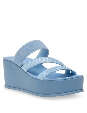 Compensées Anne Klein Velma Flatform Sandal Bleu | ZFRNQ16791